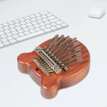 Portable Pocket Kalimba 8 Key Finger Thumb Piano Musical Instrument Reducing Pressure Toys for Beginners Music Lovers