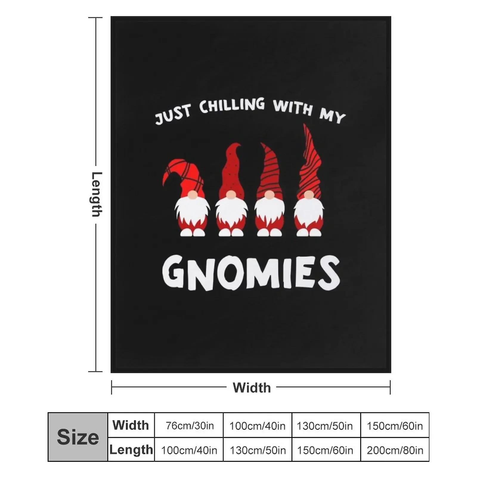 Just Chilling With My Gnomies رمي بطانية بطانيات لبطانيات أريكة السرير لحاف دافئ لبطانيات النزهة في الشتاء