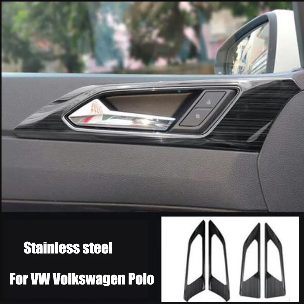 Car Window Lift Button Handle Bowl Headlamps Adjustment front Small air outlet For VW Volkswagen Polo 2019-2022 Cover Trim