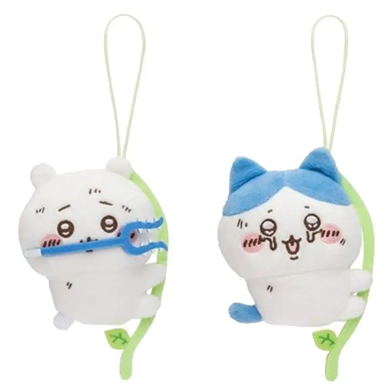 10CM Kawaii Chiikawa Peripherals Hachiware Usagi Ivy Man Series Cartoon Plush Doll Girl Bag Charm Give Gifts To Girlfriend