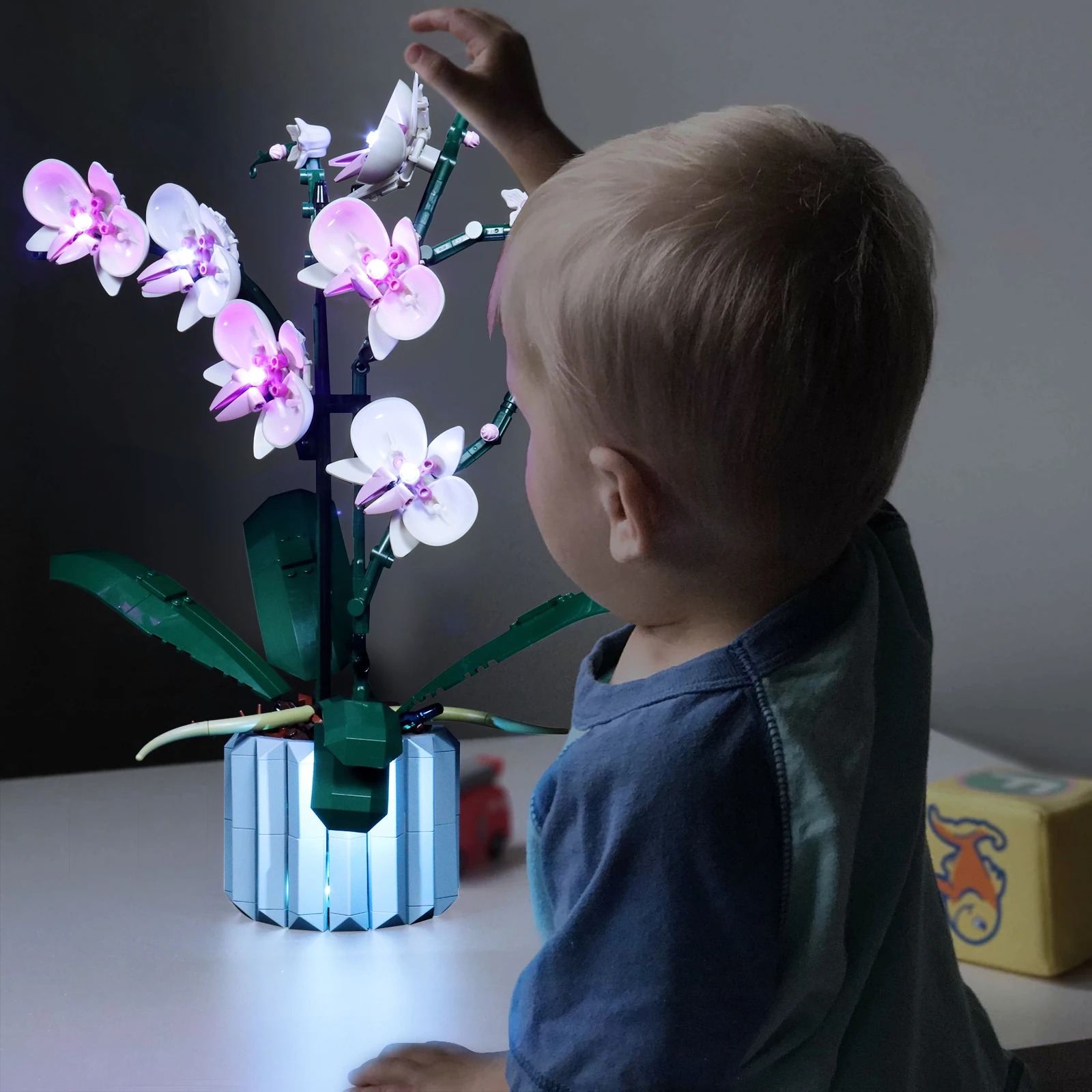 Lazishi LED światło dla 10311 orchidei oświetlenie DIY zabawki (nie obejmują modelu)