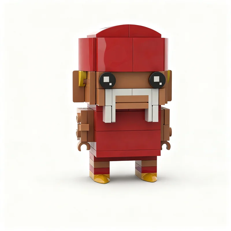 112pcs MOC Hulk Hogan Winner Takes All Edition Diy Building Blocks Construction Kit Display Series Desktop Toy Gift For Makers