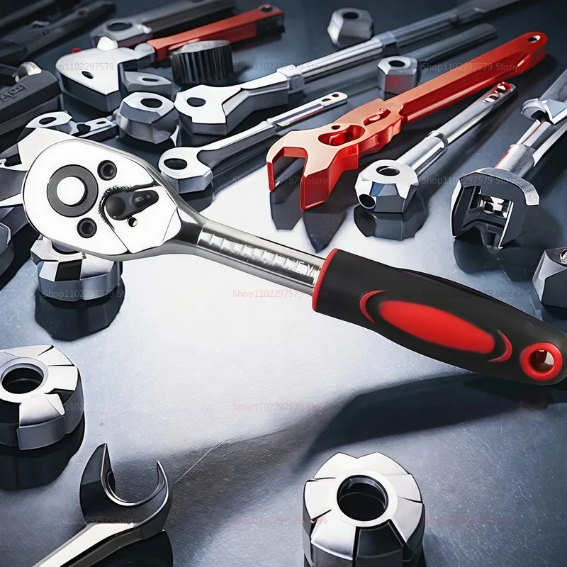 46 peças de conjunto de ferramentas de reparo de carro multifuncional caixa de ferramentas de reparo de carro chave de catraca soquete combinação manga ferramentas motocicleta