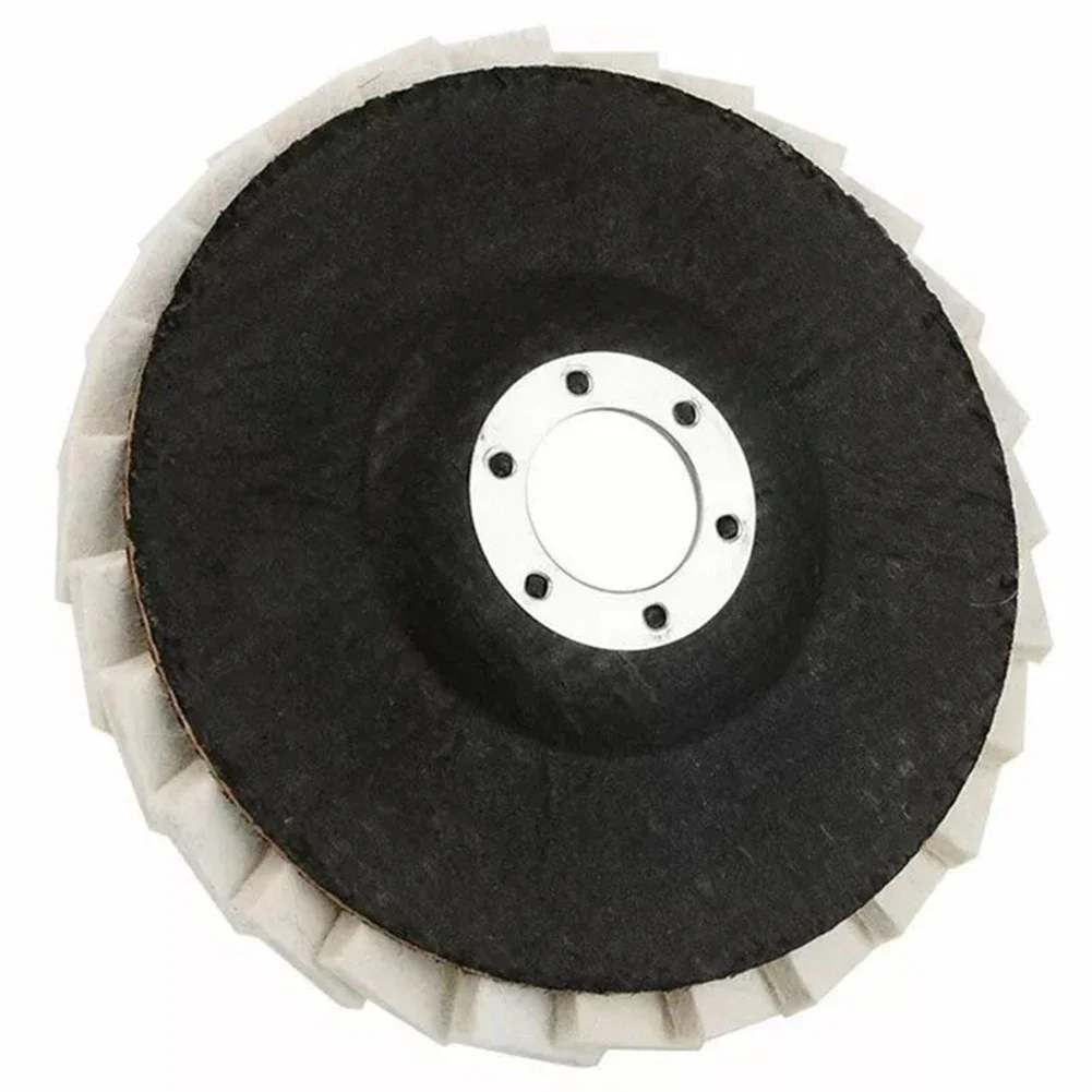 Buffing Pad Felt Wool Pads For Home Use Final Polishing Tool High-Speed Performance For Glass For Metal 115mm 4.5Inch