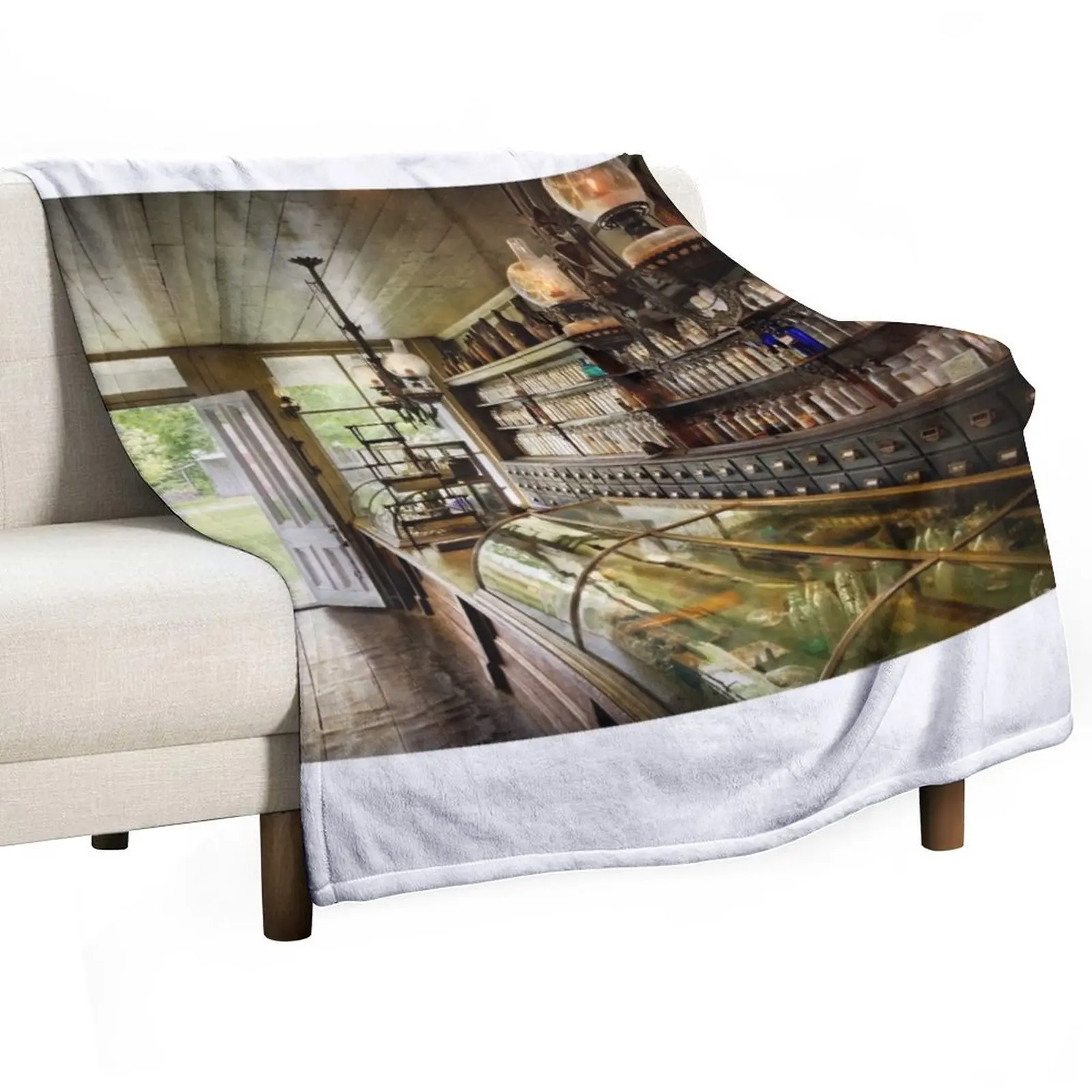 Apothecary - The compounder Throw Blanket Weighted decorative Furrys Blankets