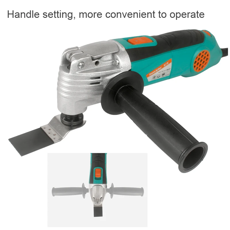 Oscillating Multi Tool Variable Speed Renovator Saw 380W 15000-22000RPM Electric Home Decoration Trimmer Woodworking Tool