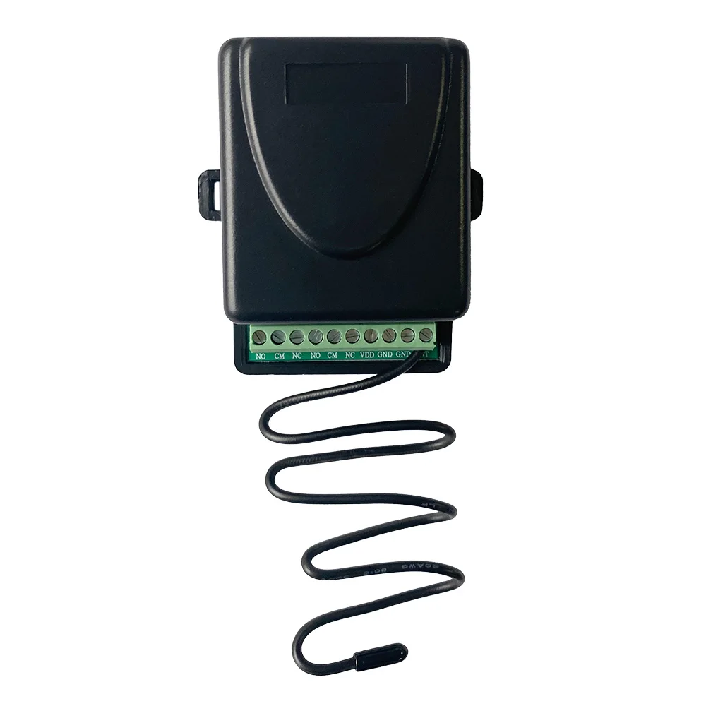 2 Channel Garage Door Receiver 433MHz RF Gate Opener Controller 12V/24V AC/DC Wireless Remote Control Relay Switch