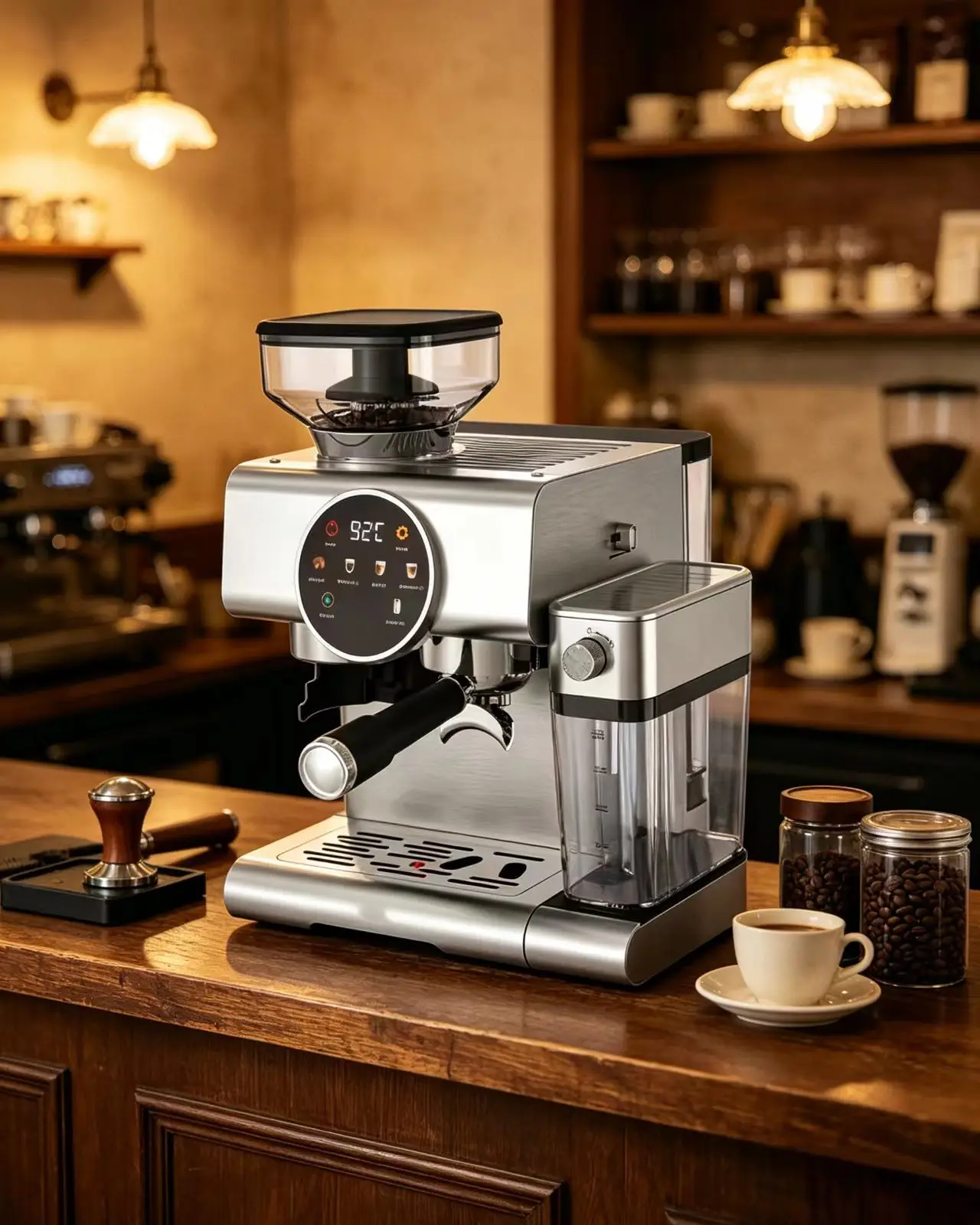 Private Label Intelligent Touch Screen Multifunctional Cappuccino Latte Machine with Customizable Brewing Setting
