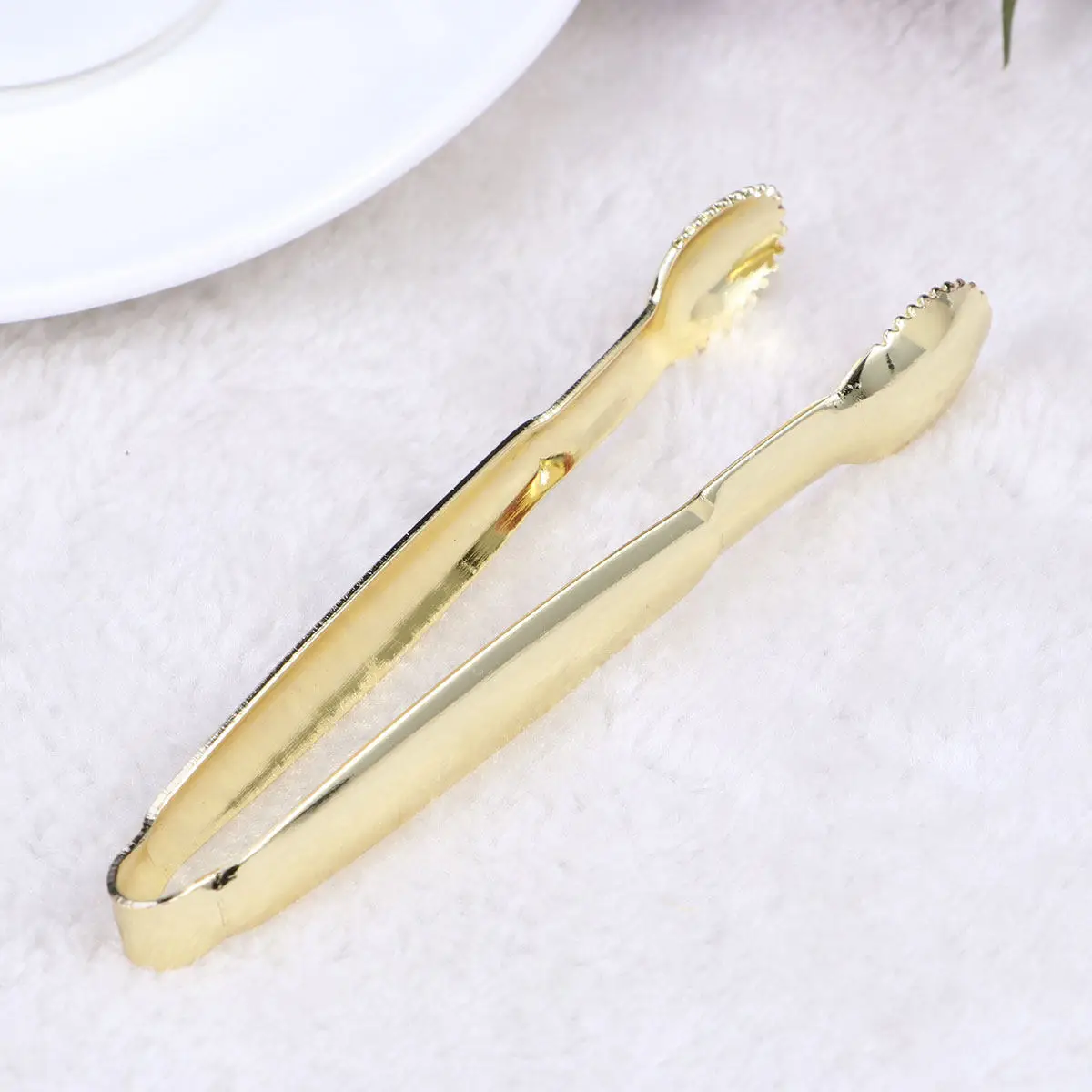 2Pcs Stainless Steel Mini Ice Tongs Sugar Cube Tongs Premium Odor Free Heat Resistant for Buffet Style Spread Party Family