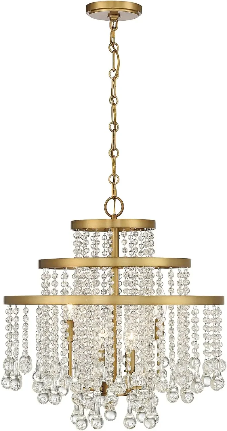 Savoy House Luna Light Chandelier in Warm Brass ceiling lights  pendant lights