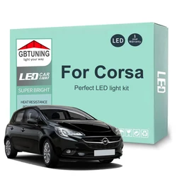 LED Interior Light Bulb Kit For Vauxhall Opel Corsa B C D E 1993-2015 2016 2017 2018 2019 Car Indoor Reading Dome Trunk Canbus