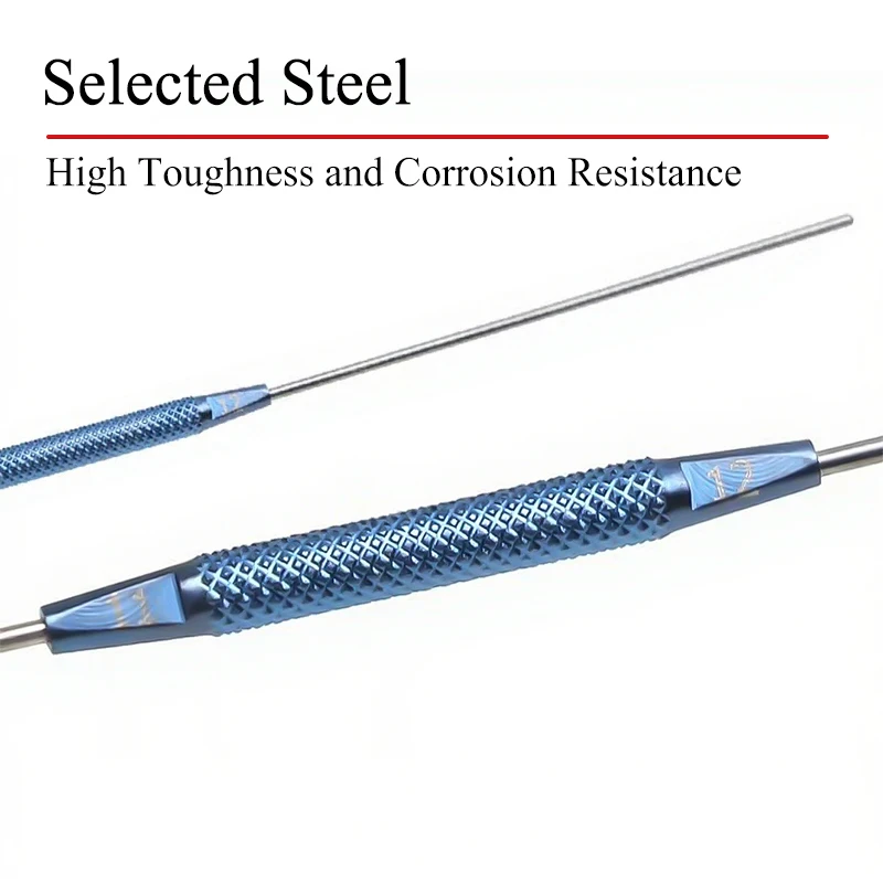 Ophthalmic Lacrimal Duct Probe Flushing Type Double Ended Side Hole Needle With Hole Lacrimal Duct Probing And Unblocking Needle - Image 4