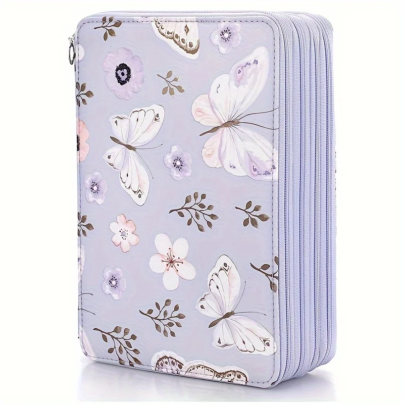 

Color pencil case-200-slot pencil case large capacity pencil case with convenient handle color pencil case with printing pattern