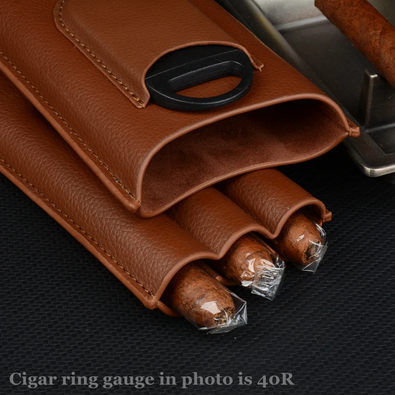 Leather Cigar Case Brown Cigar - đánh giá và giá Travel Accessories On Sale