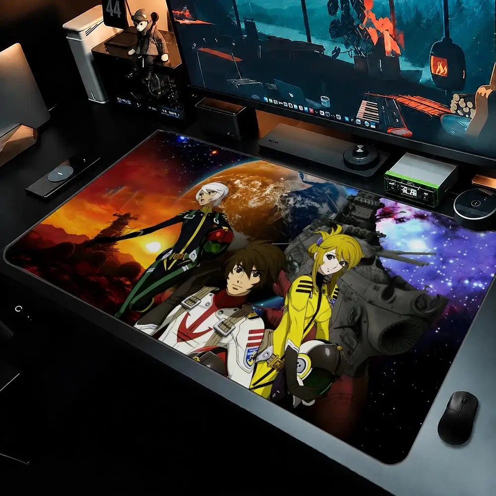 Space Battleship Yamato Mouse Pad Large Mouse Pad For Computer Laptop Keyboard Gaming Desk Mat Gamer Office Accessories