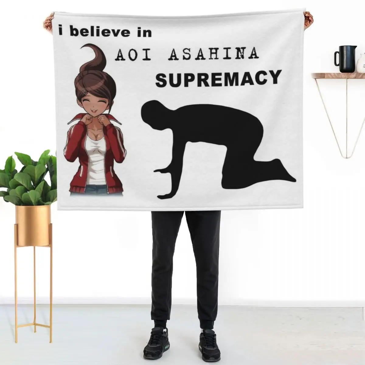I believe in Aoi Asahina supremacy Throw Blanket Soft Cozy Blanket for Pet Kids Adults