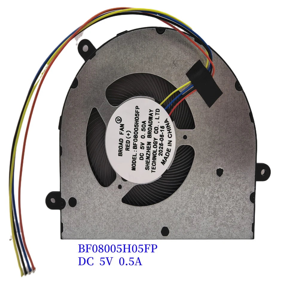 FAN For YT8005HS B85D5HB2120 BF08005H05FP B85D5HB2063 B85D5HB2073 OVC800505SA GATEWAY GWNC31514-BK GWNC31514-BL GWTN141-4 N156-4