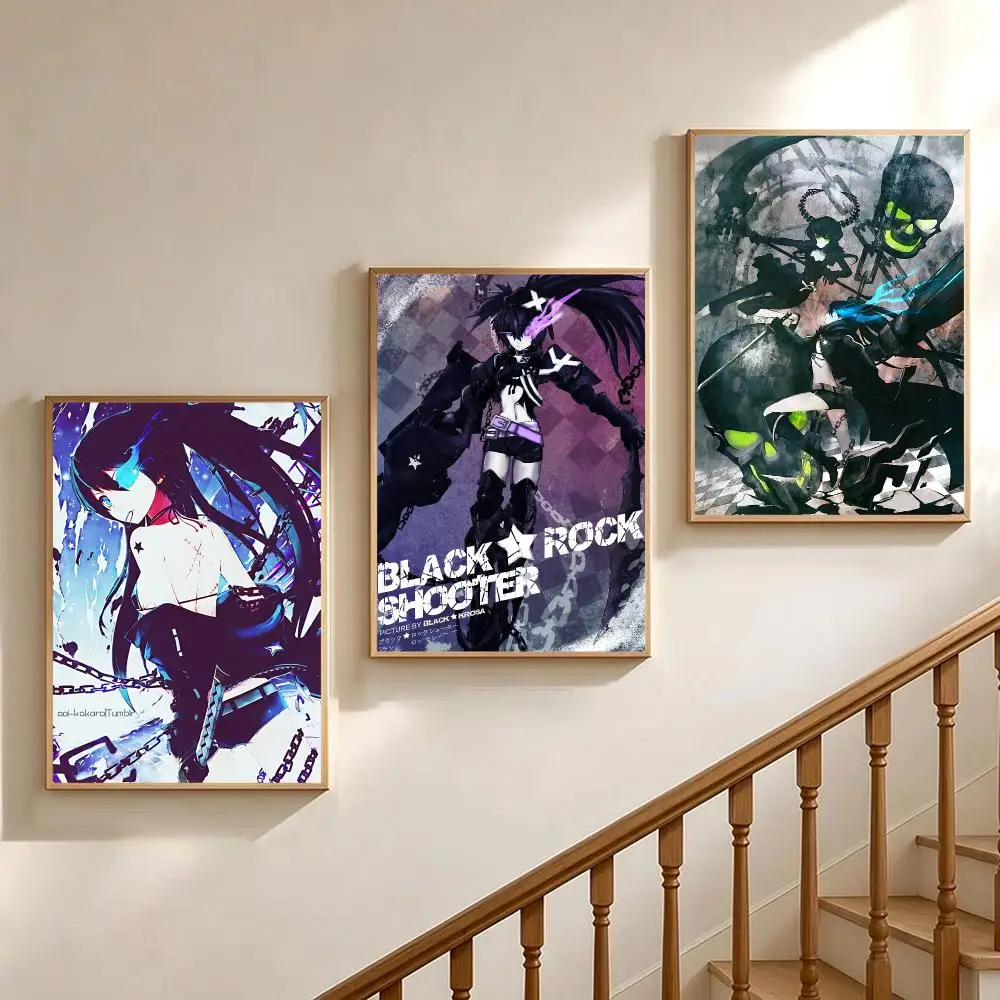 anime Black Rock Shooter Poster Poster HD Printing Soothing and Cream Style Home Decor for the Living Room Cafes Gift
