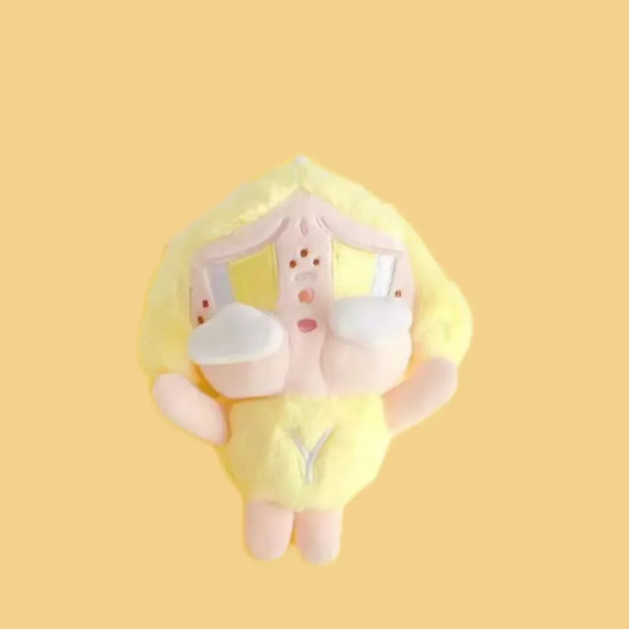 Mignon Doodle fille poupée en peluche pendentif porte-clés figurine d'action Kawaii mignon en peluche poupée ornements Collection bureau affichage cadeau jouet