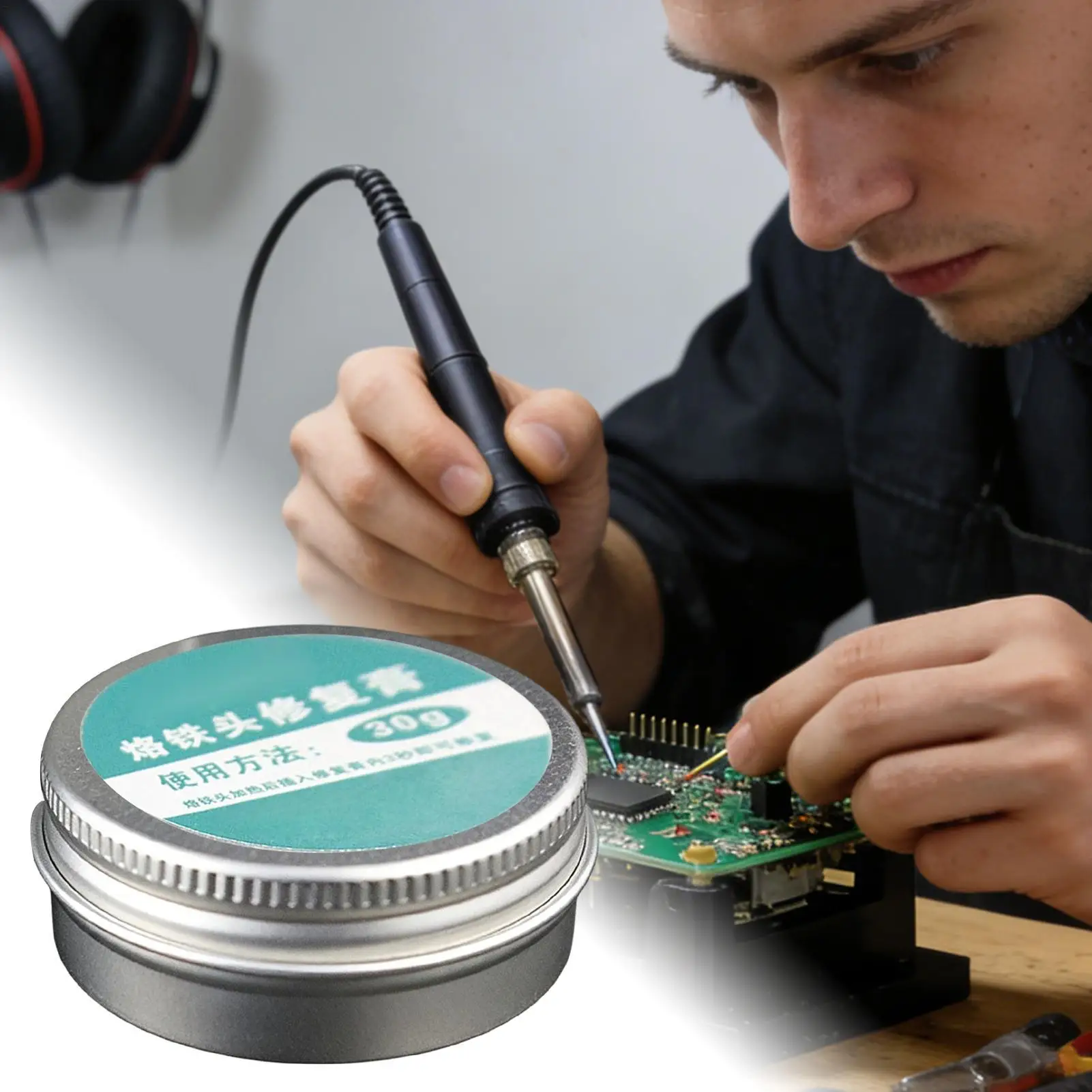 6/16g/30g Soldering Iron Tip Refresher Non-stick Tin Solder Cream Clean Paste Oxide Solder Iron Tip Refresh Tip Tinner Activator