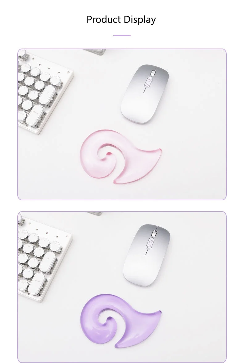 Kristall-Silikon-Handgelenkauflage Mauspad 6 Farben Büro Gaming Rutschfeste Schreibtischunterlage Sommer-Kühlunterstützung – Detail 7