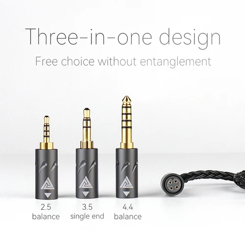 Imagen 2 del producto QKZ-Cable de actualización de auriculares Q1 MAX, soporte de 352 núcleos OFC, chapado en plata MMCX QDC KZ, Pin C, para QKZ HBB ZXT AS16 PRO ZSN PRO X PR1