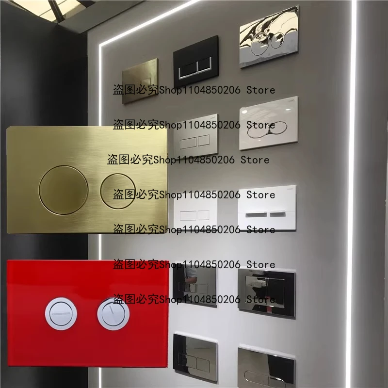 Adapted To Wall-mounted Toilet, Hidden Water Tank Flush Button, Squat Urinal Into Wall,Water Tank Button Lengthened and Enlarged