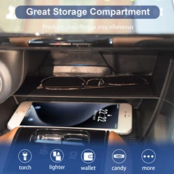 SixthSmoy Center Console Tray Organizer for Toyota Harrier 80 Venza 2022 2023 2024 Divider Storage Box Insert Tray Accessories