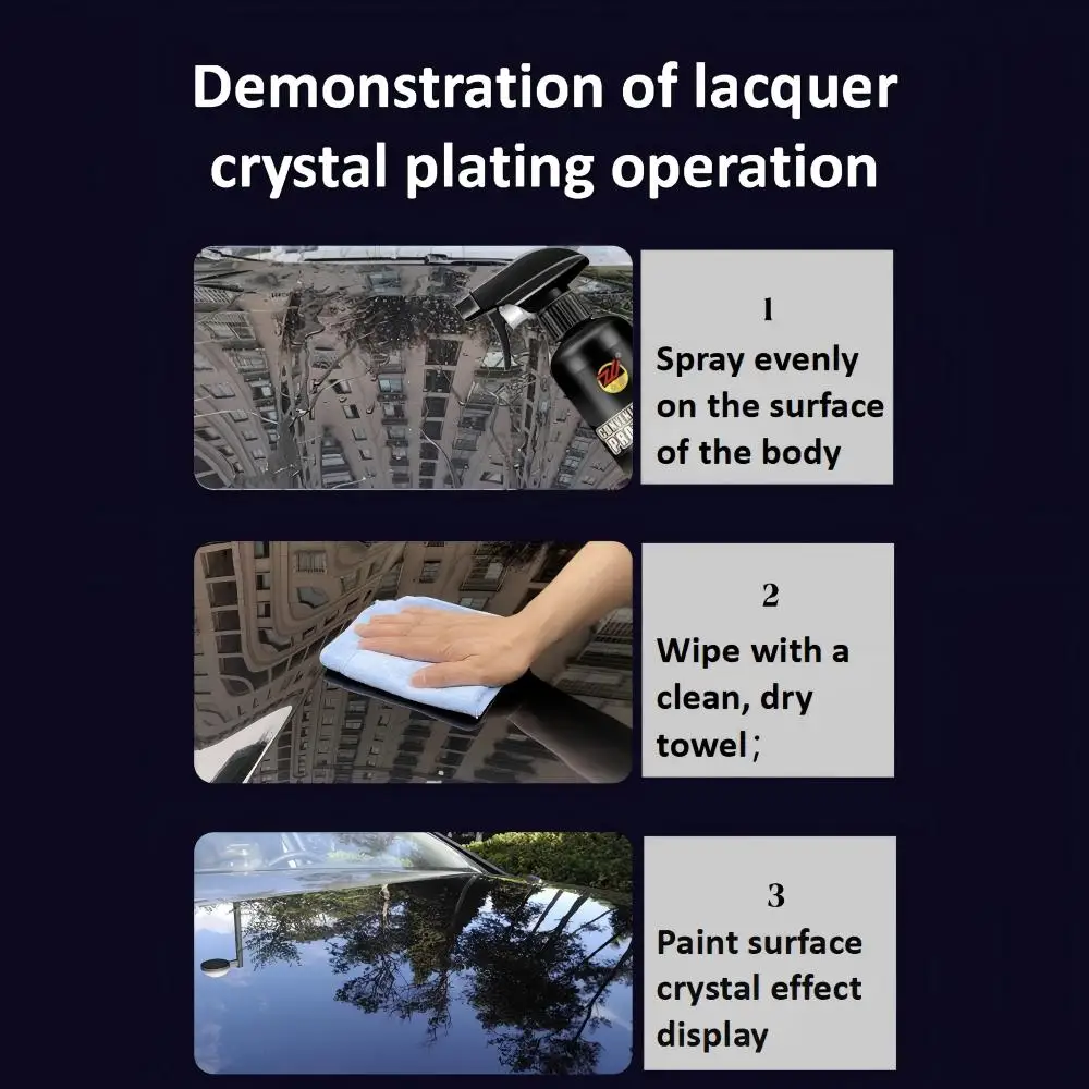 Rivestimento di vernice nano di grande capacità da 500 ml |   Brillante in un solo passaggio, protezione ad alta durezza, lucentezza duratura, compatibile con veicoli completi