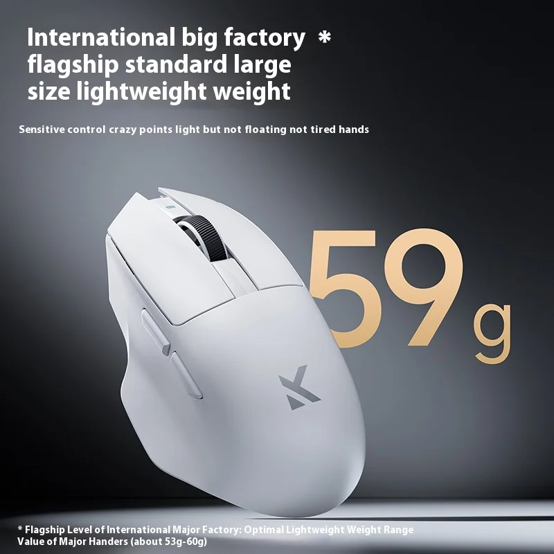 MCHOSE G7 Max Mouse da gioco wireless a tre modalità Personalizzato PAW3311 PAW3395 800MAH 59g Leggero mano destra Laptop Regalo PC