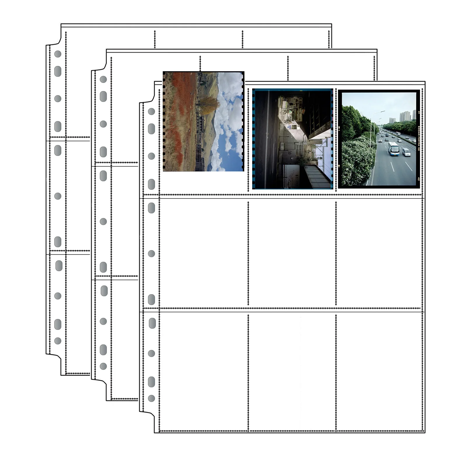 

120mm Negatives Film Bags 6x6 6x9 Black&White Color Film Preservers Pages 2x3 Photo Acid-free Stroage Pages