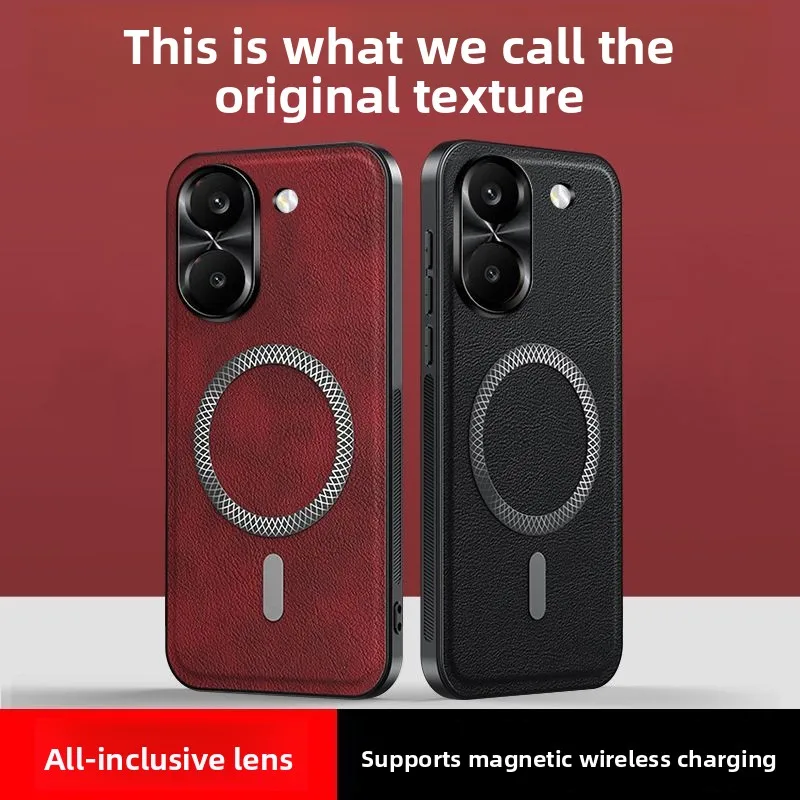 Luxury Retro Leather Magnetic Case For Xiaomi POCO X8 Pro Max X7 F8 Ultra F7 Pro M8 Pro M7 Camera Full-protect Shockproof Cover