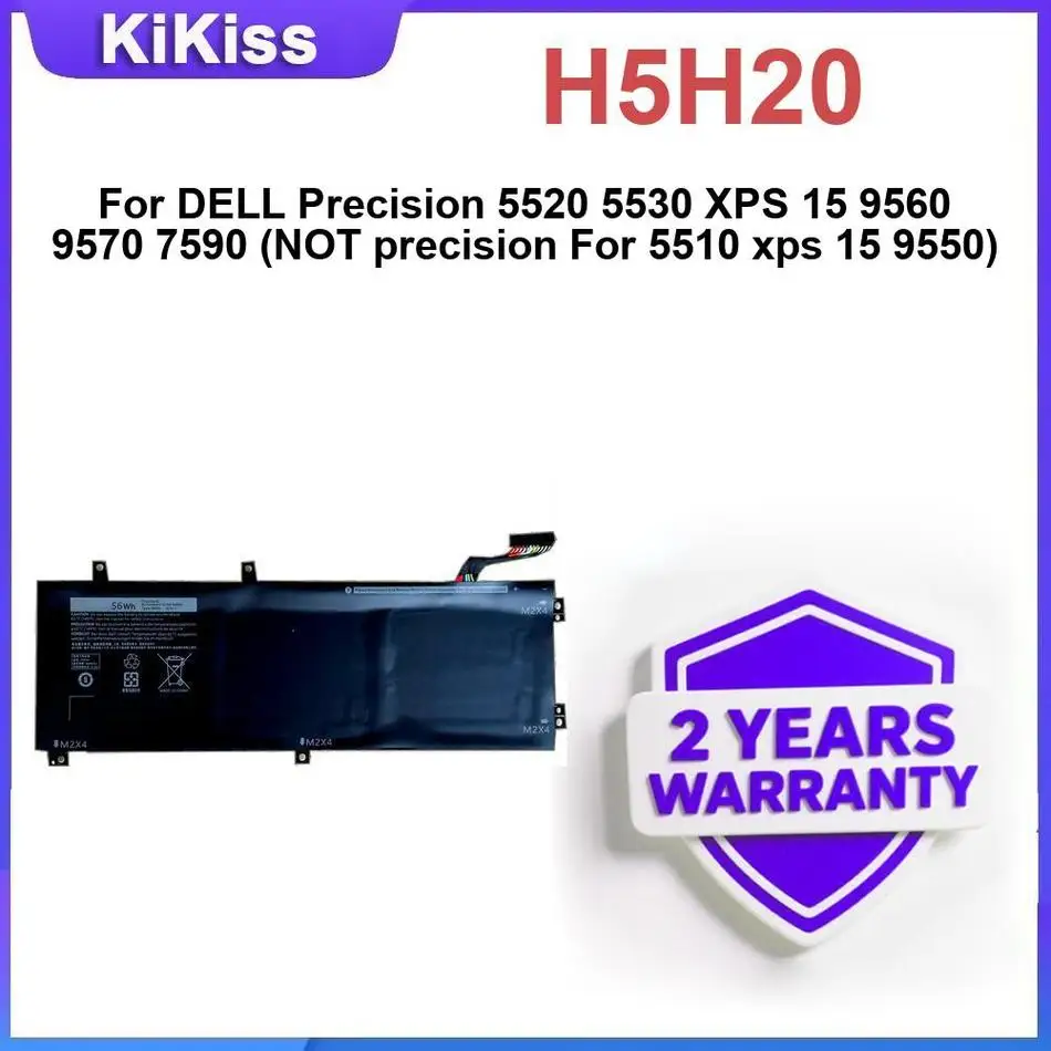 

H5H20 Replacement Battery For DELL Precision 5520 5530 XPS 15 9560 9570 7590 (NOT Fit 5510 Xps 9550)