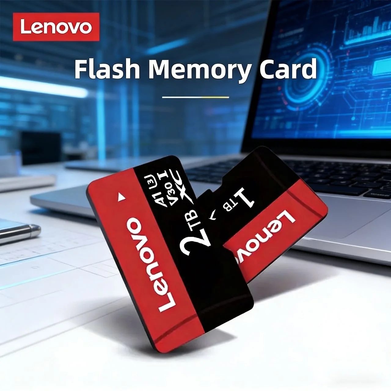 

Lenovo TF SD Card 2TB 1TB SD Memory Card 512GB 256GB A1 Cartao De Memoria suitable for mobile phones/monitoring/car music