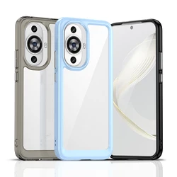 For Huawei Nova 12S Clear Case Nova 12S Cover Coque Fundas Hard Translucent Soft Frame Phone Bumper For Huawei Nova 12S