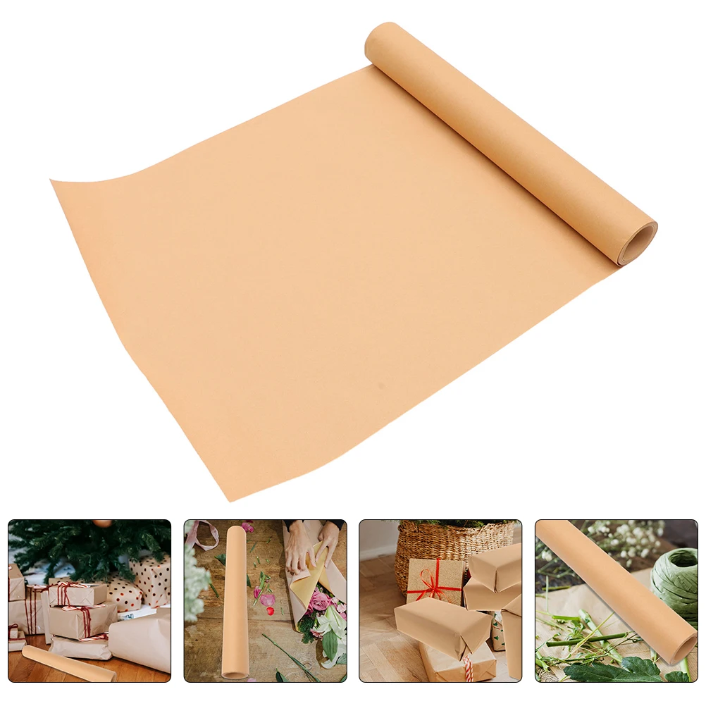 1 Rolle robuste braune Bastelpapierrolle zum Selbermachen, Verpacken, Geschenkverpacken, Blumenstrauß, dekorative Kunst, Kunsthandwerk
