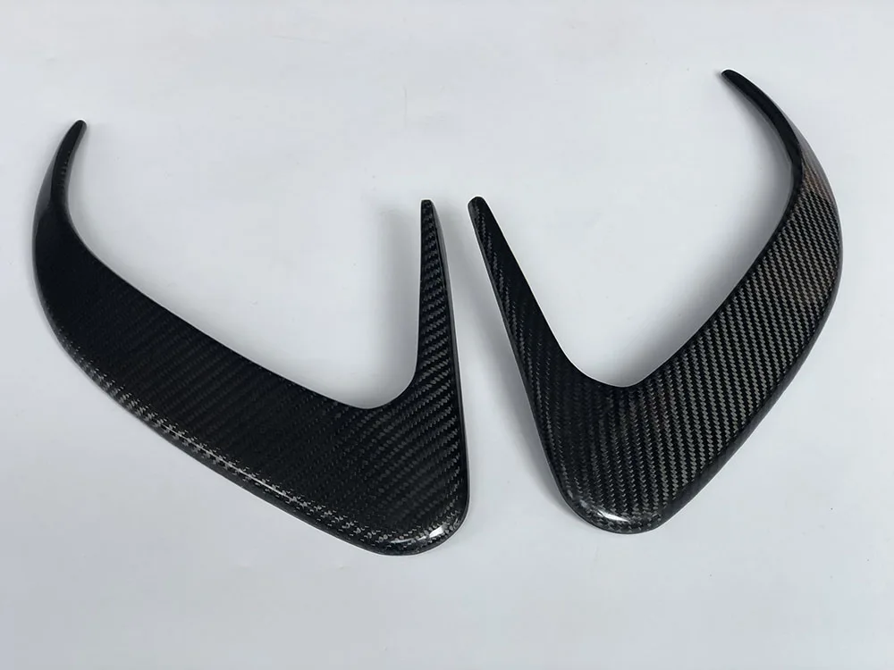 

JCHEY Carbon Fiber Car Rear Fender Splitters for Benz CLS class W218 CLS400 CLS500 CLS63 2015-2017 FRP Rear Bumper Air Vent Trim