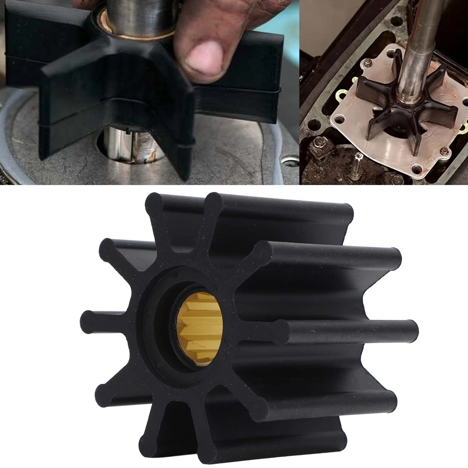 

Water Pump Impeller with Gasket Better Propulsion High Performance 17937‑0001 Replacement for Perkins