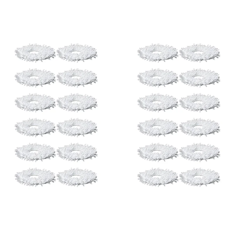 ABUD-24Pcs تنظيف الملابس لمحطة ممسحة Yeedi روبوت التنظيف الذاتي استبدال ممسحة تنظيف الوسادة أجزاء المكنسة الكهربائية