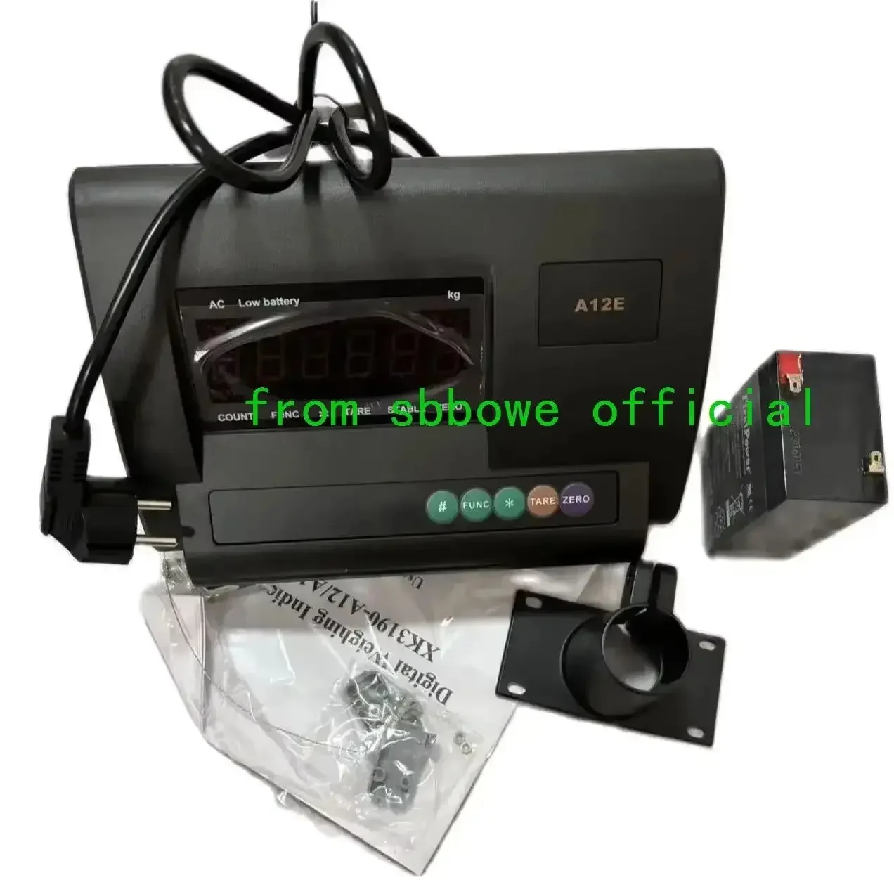 With a Built-in Battery  XK3190-A12+E LED Display English Panel Weight Indicator Load Cell  Meter Controller A12E