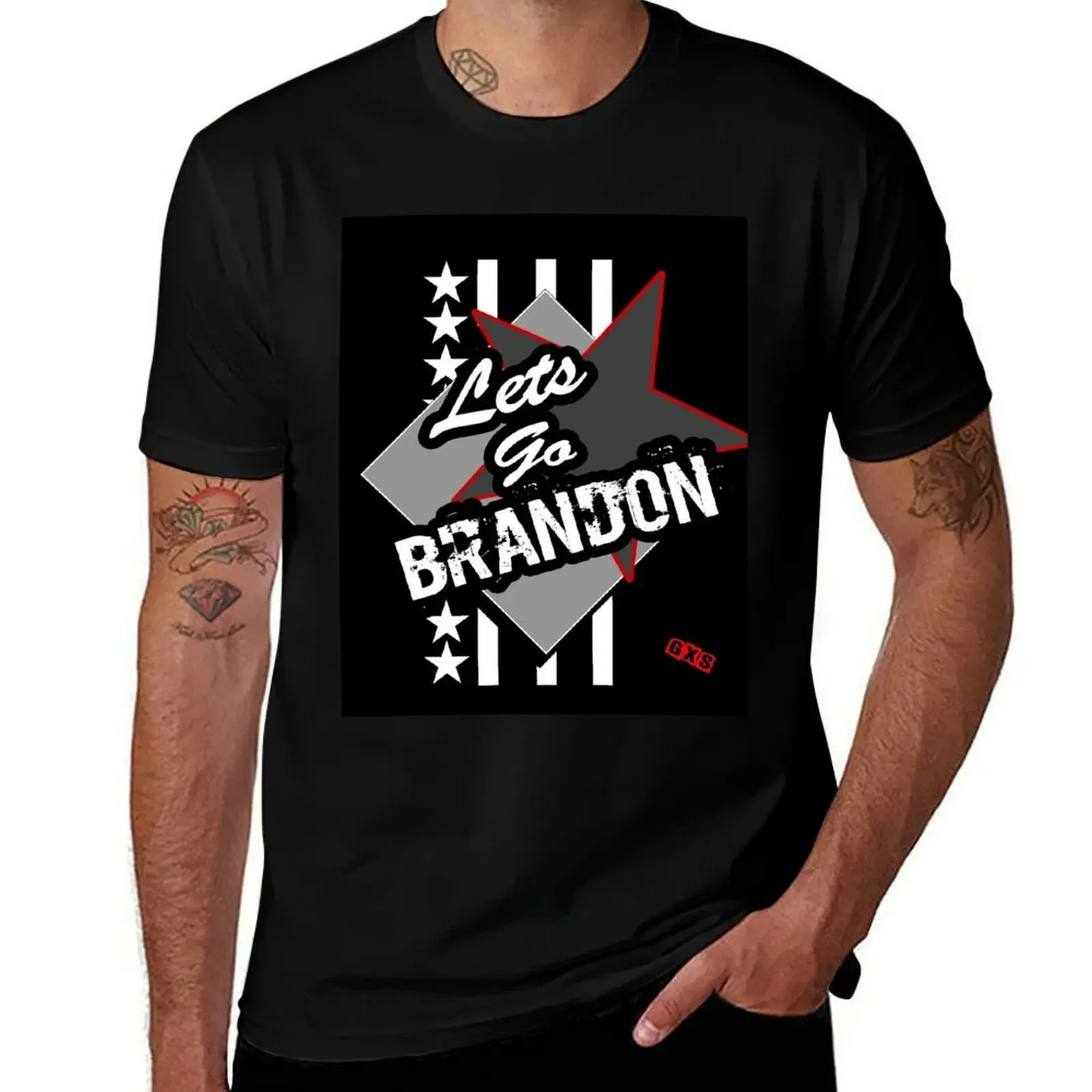 

GXS - Lets Go Brandon T-Shirt funny shirt cotton customs vintage t shirt men
