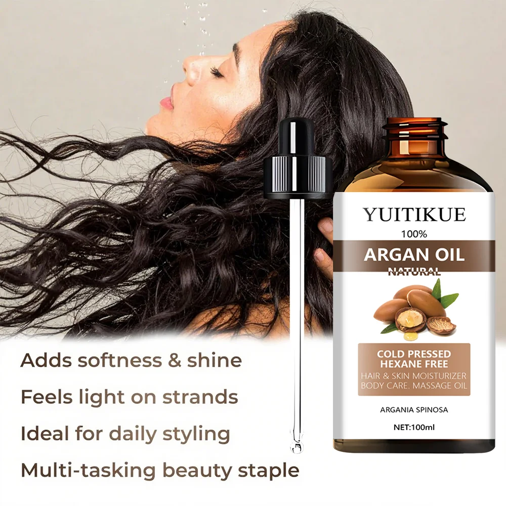 زيت الأرغان المغربي النقي بنسبة 100%، مناسب لتدليك الشعر والبشرة والجسم، ويغذي ويصلحها والترطيب. #5