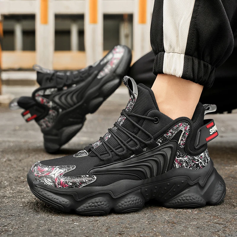 Mens Carbon Plate Air Cushion Running Shoes Breathable Lightweight Marathon Womens Sports Anti-slip Elastic Sneakers