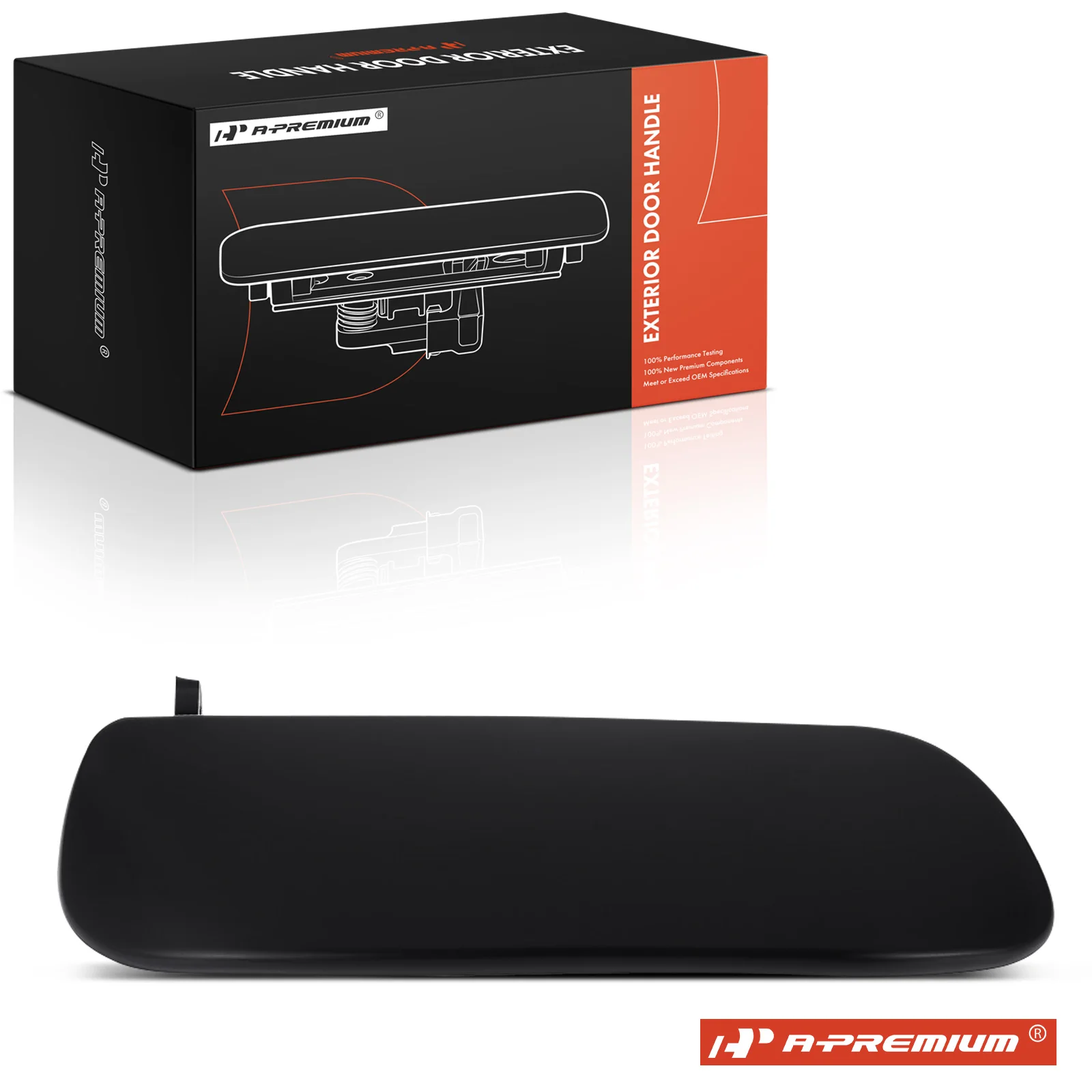 A-Premium Front Passenger Side Primed Black Exterior Door Handle for Ford Mustang 1999-2004
