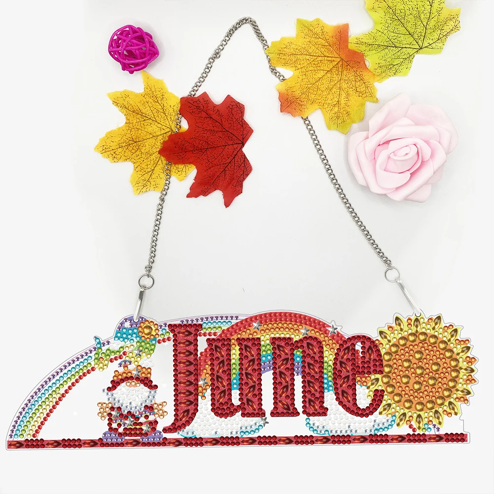 

Гном Алмазный Художественный Подвесной Подвесной Знак Круглый Алмазный Гном Календарь Хрустальный Венок Украшения для Стены Двери Окна Украшения