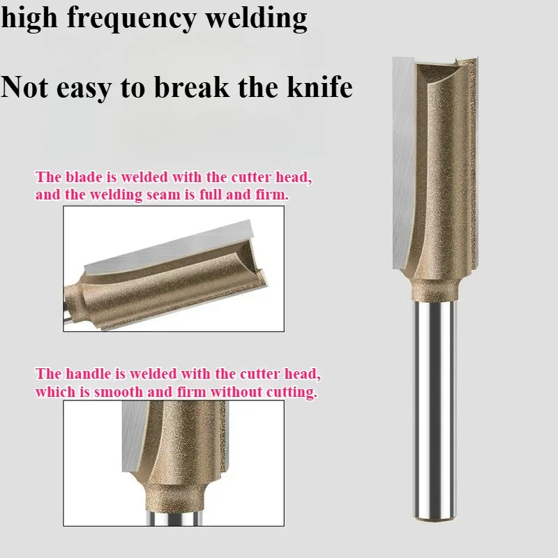Straight Router Bit 1/2 1/4 Shank Wood Milling Cutter 2 Flute Trimming Slotting Cutter Woodworking Tool Carbide End Mill