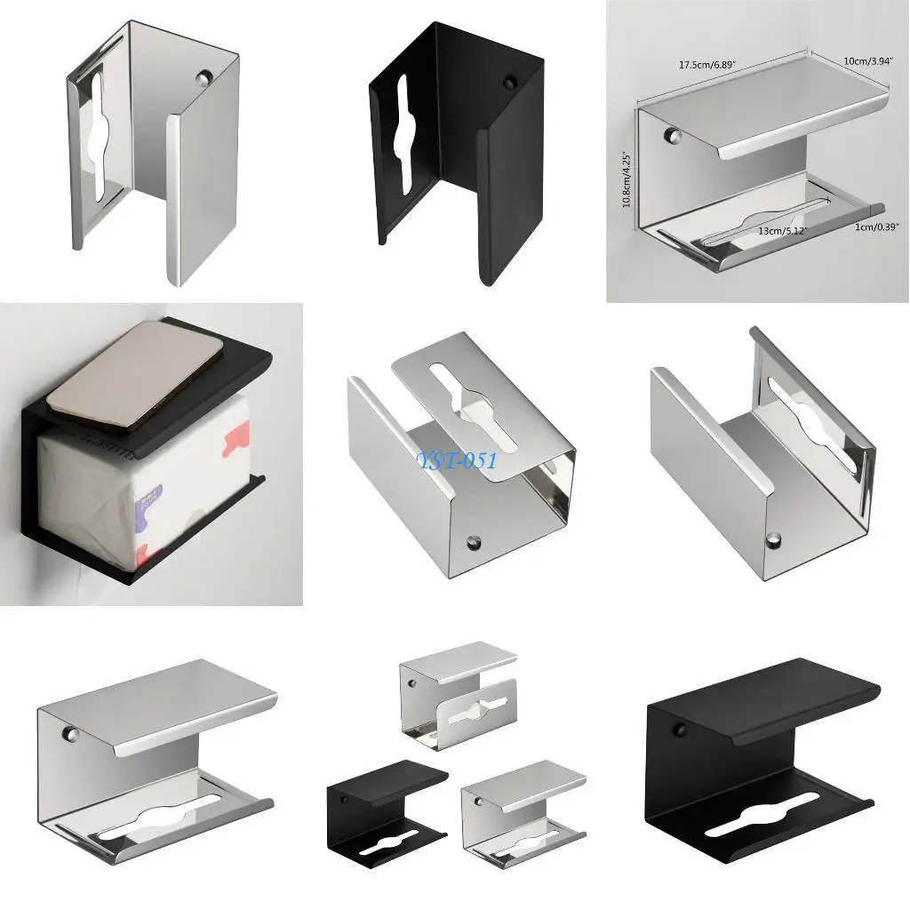 

E15A Convenient Bathroom Paper Storage Square Waterproof Toilet Paper Box Tissue Box