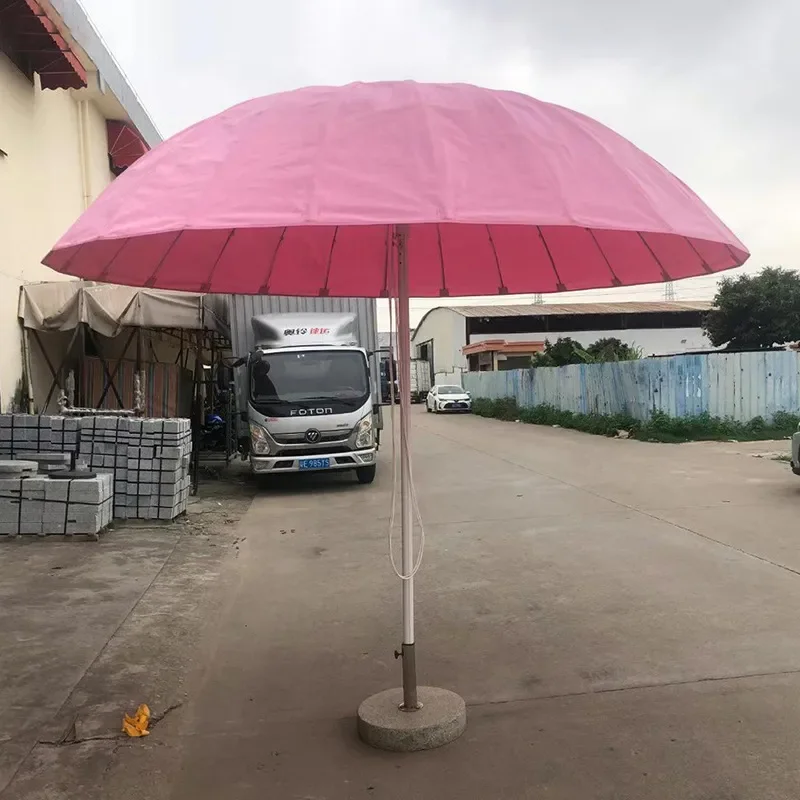 for Outdoor Landscape Sun Umbrella Central Column Large Paradise Parasol for Playground Mall Courtyard Decoration Advertising