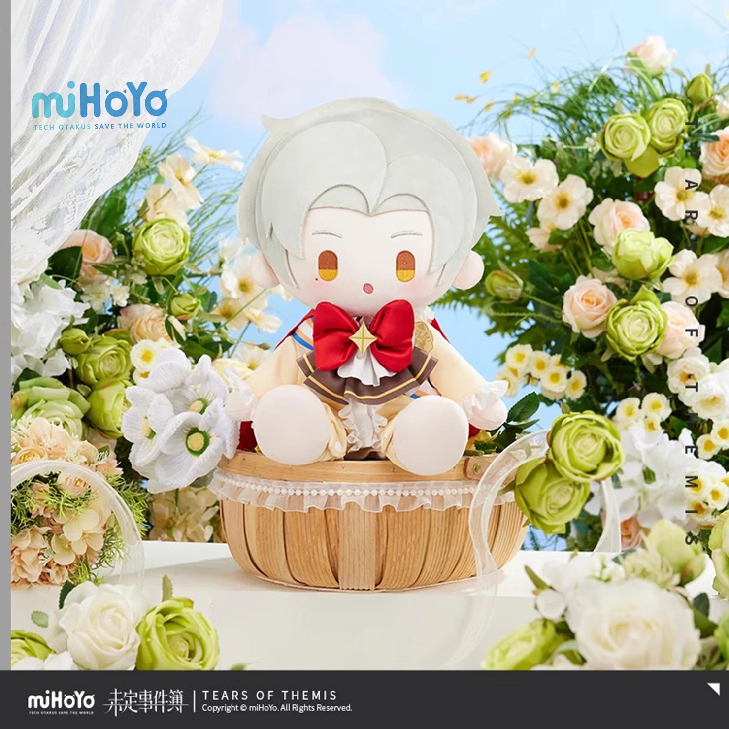 [Genuine] Tears of Themis Anniversary Celebration 35cm Sitting Dolls Artem Luke Marius Vilhelm Cartoon Pillow Badge Xmas Gifts