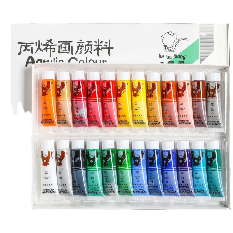 Washable Acrylic Pigment Set Waterproof, Sunscreen, Textile, Painted, Graffiti Fabric Paint Waterproof  Acrylic Paints